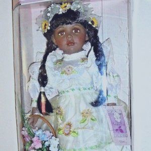 Vintage Rare Collectible Bisque Porcelain Limited Collectors Edition Doll